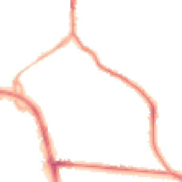 Night-time road noise heatmap for ST1 2EB