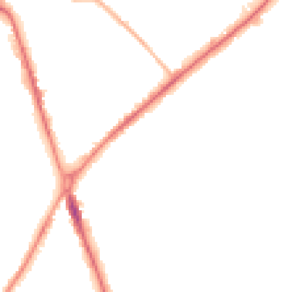 Night-time road noise heatmap for ST1 3HL