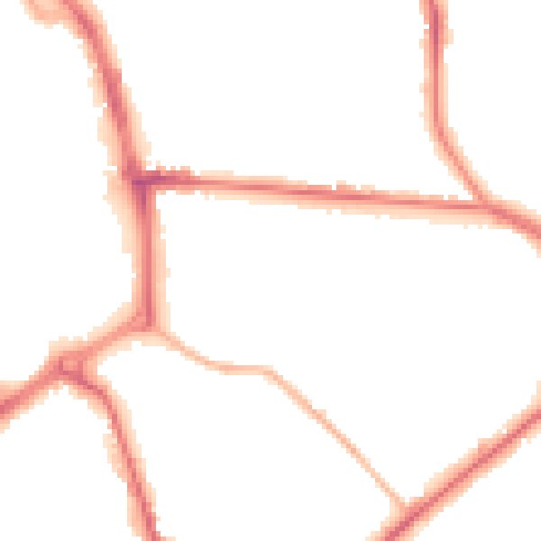 Night-time road noise heatmap for ST1 3PZ