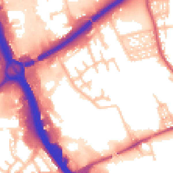 Daytime road noise heatmap for ST1 5GB