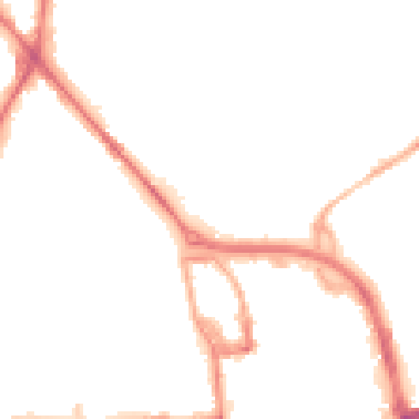 Night-time road noise heatmap for ST1 5QU