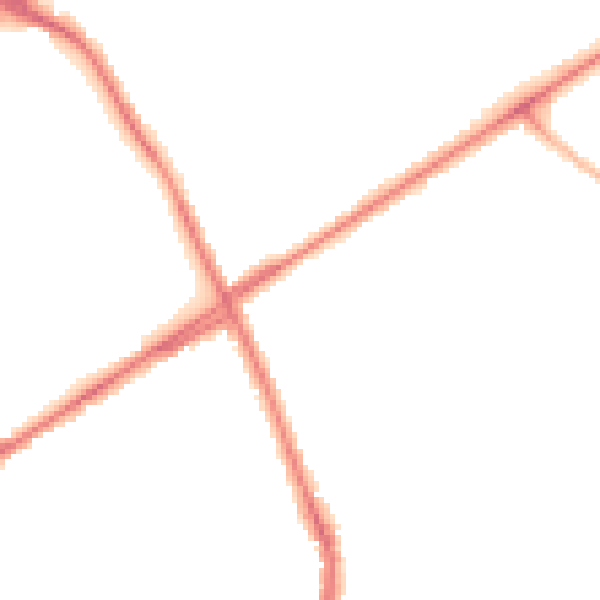 Night-time road noise heatmap for ST1 6EE