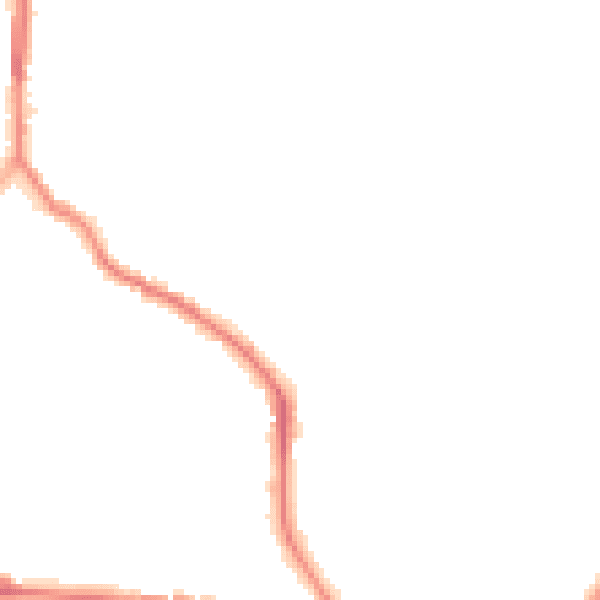 Night-time road noise heatmap for ST1 6PP