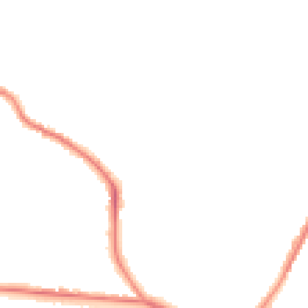 Night-time road noise heatmap for ST1 6PX
