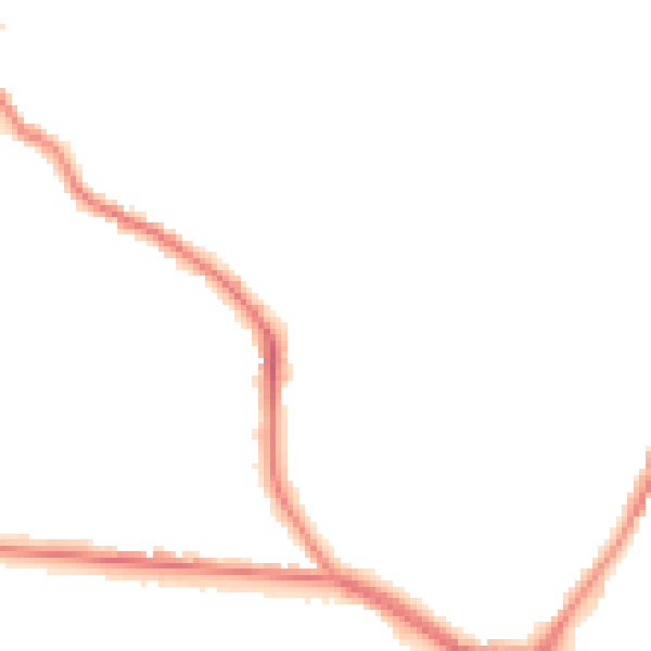 Night-time road noise heatmap for ST1 6QW