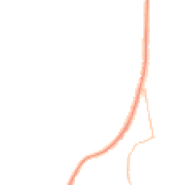 Night-time road noise heatmap for ST1 6UA