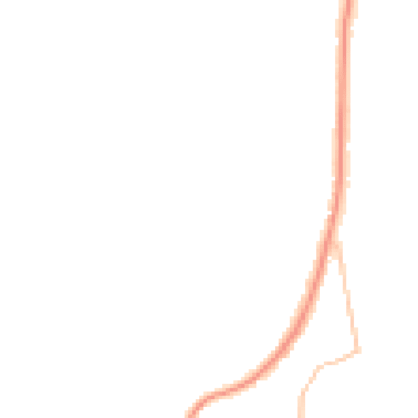 Night-time road noise heatmap for ST1 6UE
