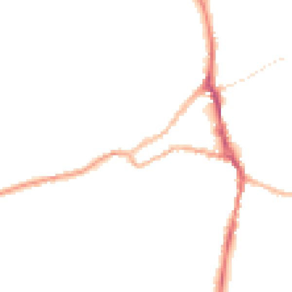 Night-time road noise heatmap for ST10 1AN