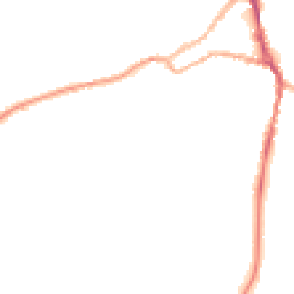 Night-time road noise heatmap for ST10 1AP