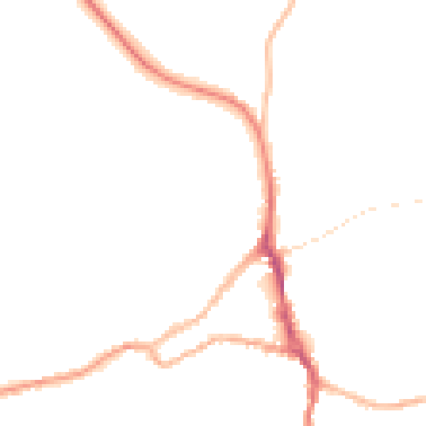 Night-time road noise heatmap for ST10 1AT