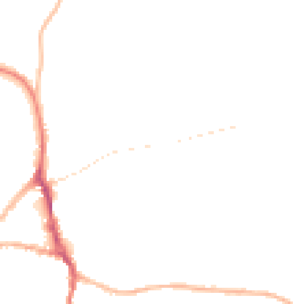 Night-time road noise heatmap for ST10 1BP