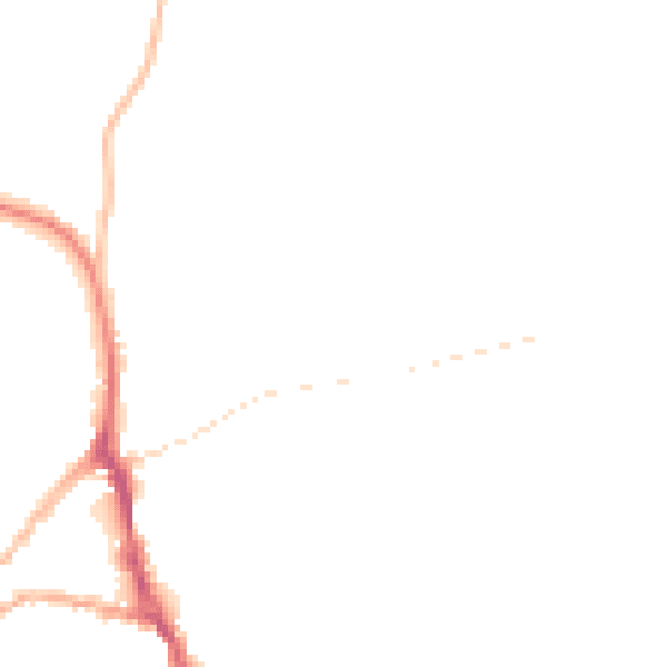 Night-time road noise heatmap for ST10 1DE