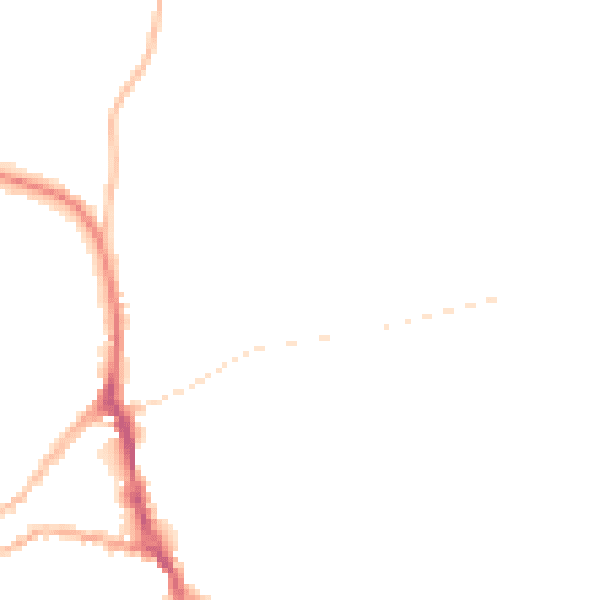 Night-time road noise heatmap for ST10 1DF