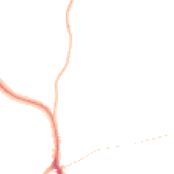 Night-time road noise heatmap for ST10 1DJ