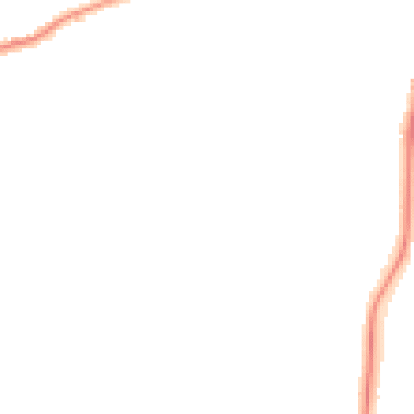 Night-time road noise heatmap for ST10 1DT