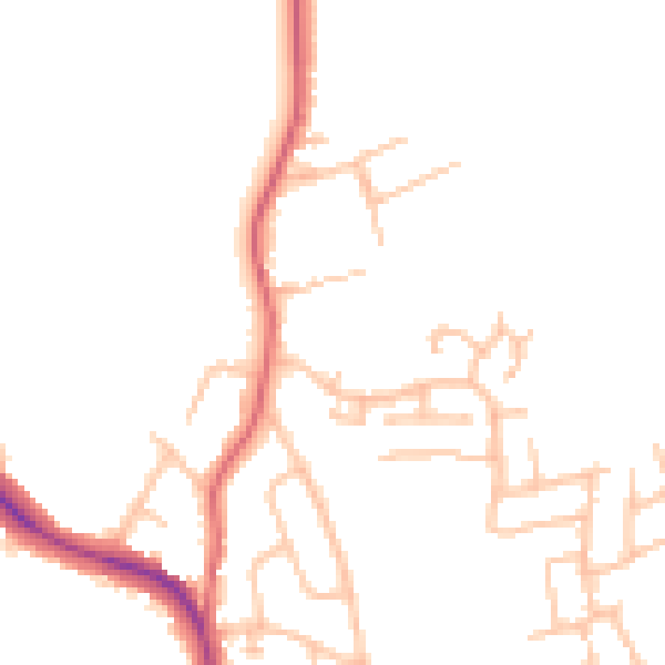 Daytime road noise heatmap for ST10 1FX
