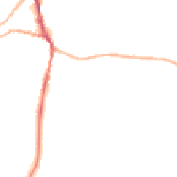 Night-time road noise heatmap for ST10 1GA