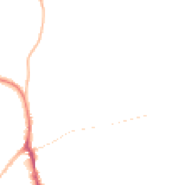 Night-time road noise heatmap for ST10 1GE