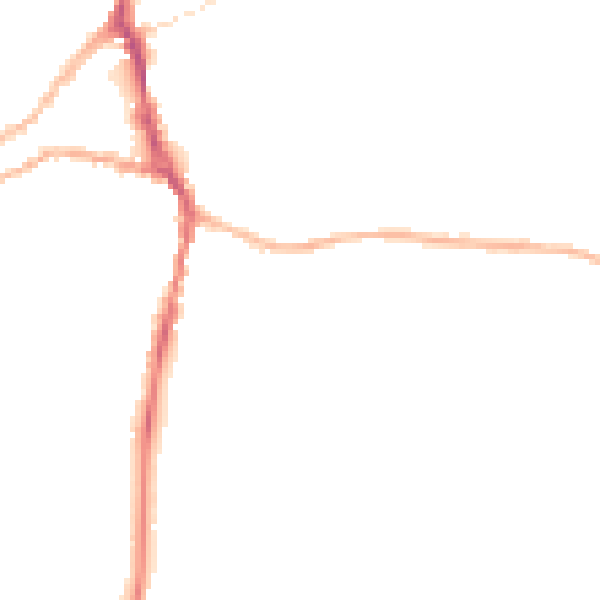 Night-time road noise heatmap for ST10 1HJ