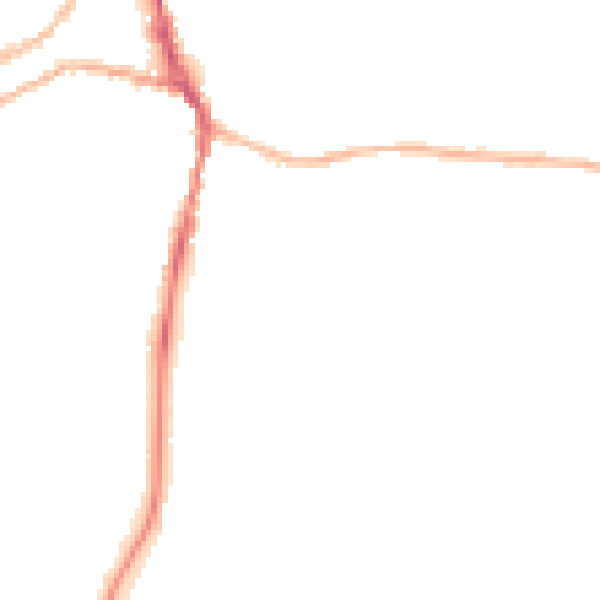 Night-time road noise heatmap for ST10 1PP