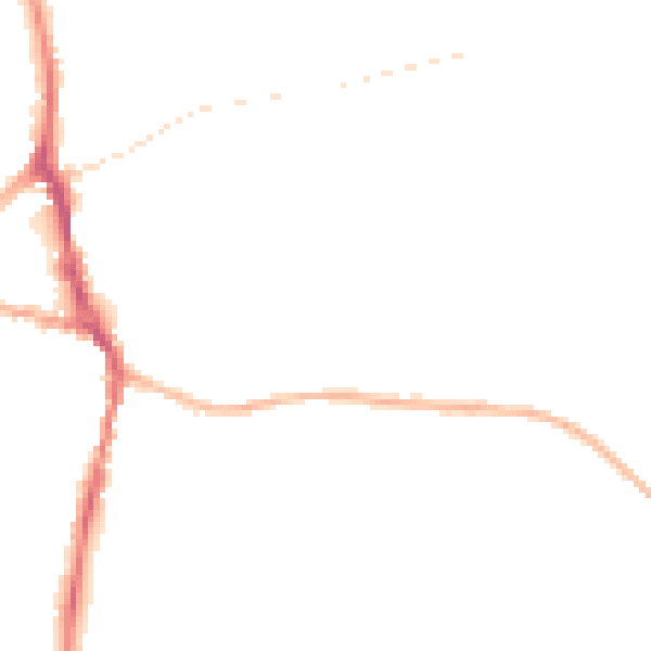 Night-time road noise heatmap for ST10 1RY