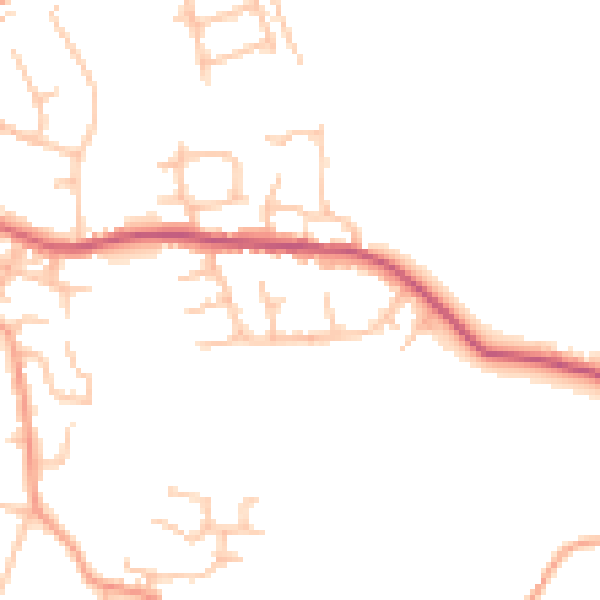 Daytime road noise heatmap for ST10 1SQ