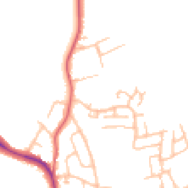 Daytime road noise heatmap for ST10 1TF