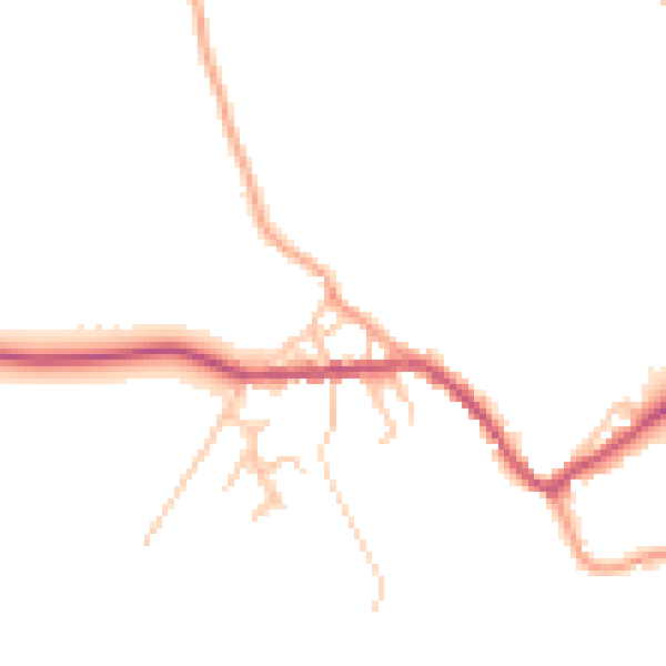 Daytime road noise heatmap for ST10 2AU