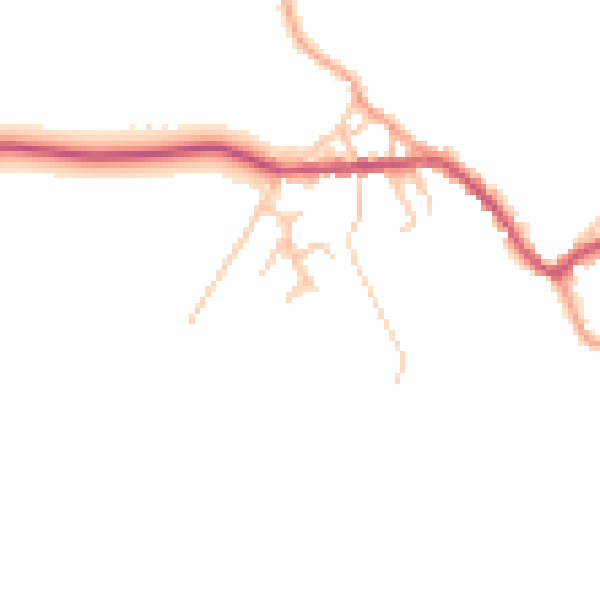 Daytime road noise heatmap for ST10 2DE