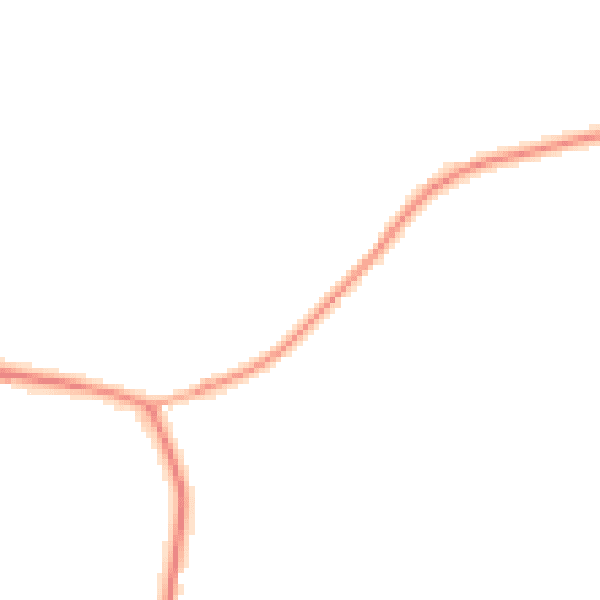 Night-time road noise heatmap for ST10 2EN