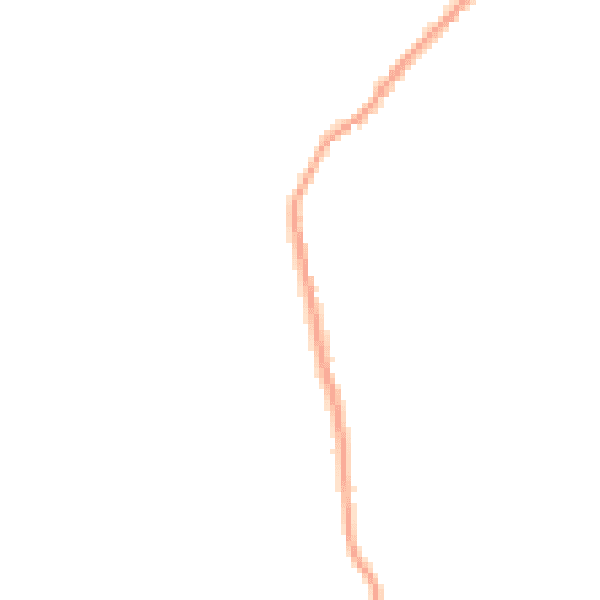 Night-time road noise heatmap for ST10 2NA