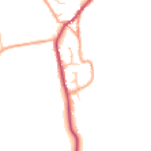 Daytime road noise heatmap for ST10 2QF