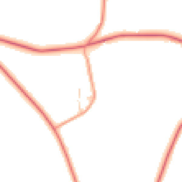 Daytime road noise heatmap for ST10 3ED