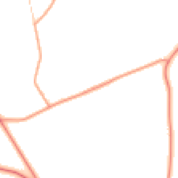 Daytime road noise heatmap for ST10 3EP