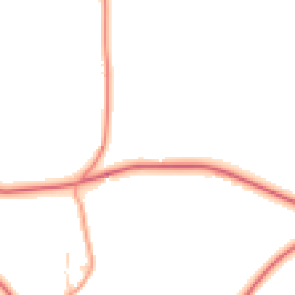Daytime road noise heatmap for ST10 3EX
