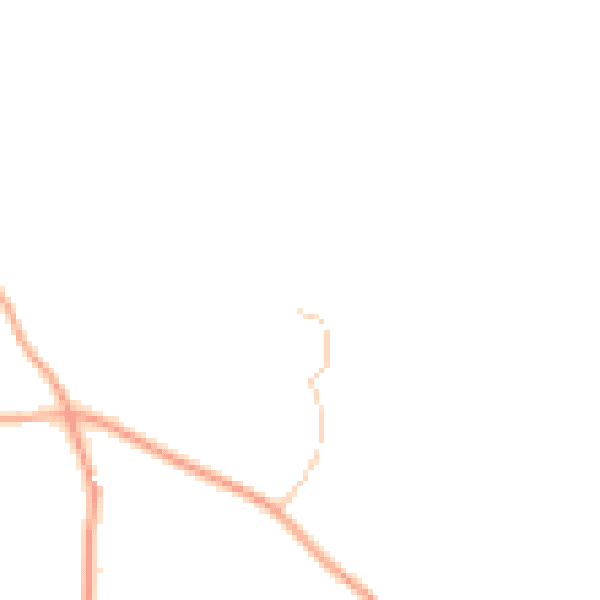 Daytime road noise heatmap for ST10 3LB