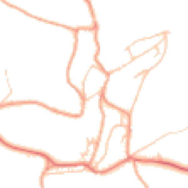 Daytime road noise heatmap for ST10 4AB