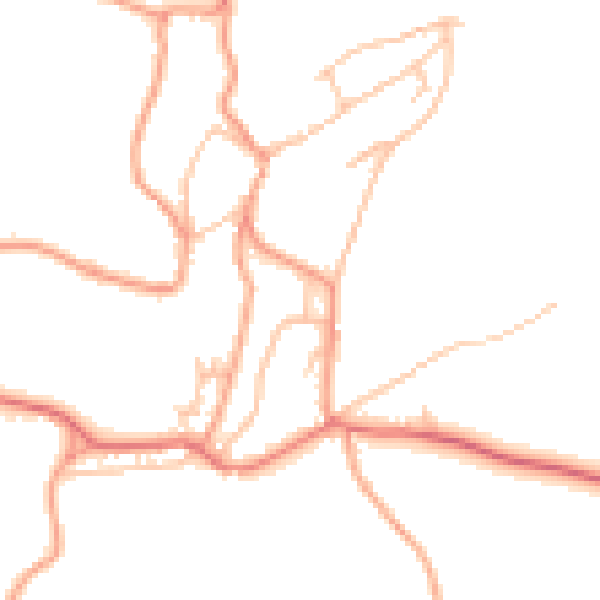 Daytime road noise heatmap for ST10 4BA