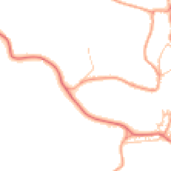 Daytime road noise heatmap for ST10 4BF