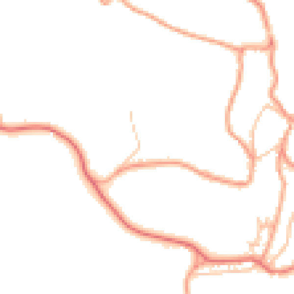 Daytime road noise heatmap for ST10 4BG