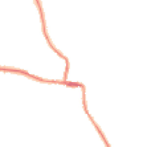 Night-time road noise heatmap for ST10 4FB
