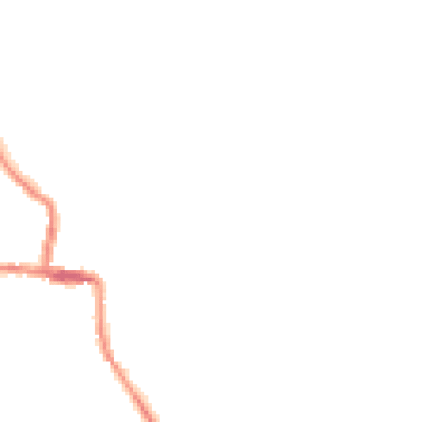 Night-time road noise heatmap for ST10 4LA