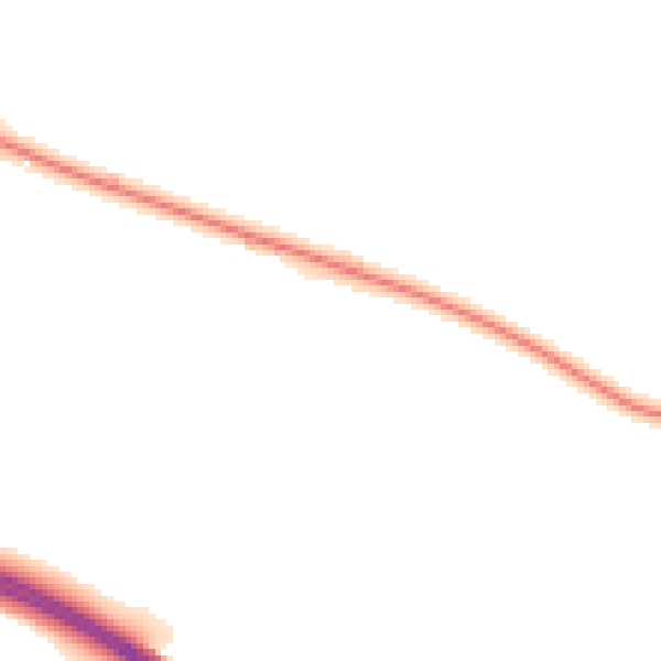 Night-time road noise heatmap for ST10 4NQ