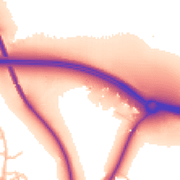 Daytime road noise heatmap for ST14 5AA