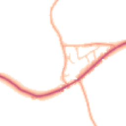 Daytime road noise heatmap for ST14 5BQ