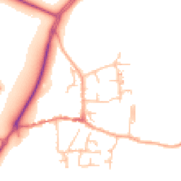 Daytime road noise heatmap for ST14 5DA