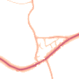 Daytime road noise heatmap for ST14 5DW