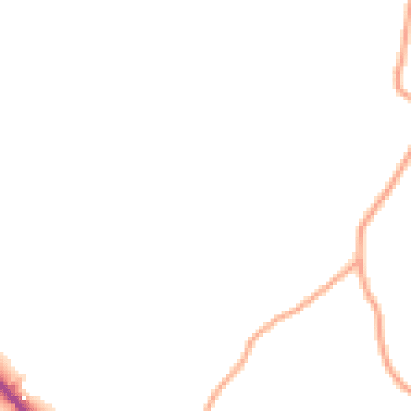 Daytime road noise heatmap for ST14 5EB