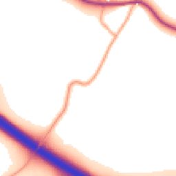 Daytime road noise heatmap for ST14 5EL