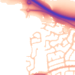 Daytime road noise heatmap for ST14 5FL